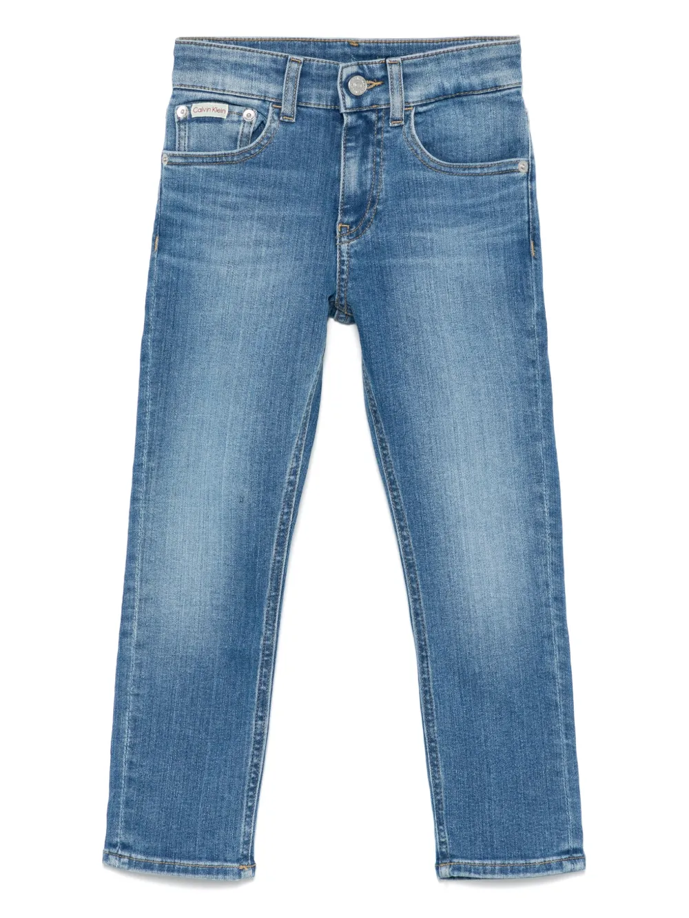 Calvin Klein Kids Jeans met logopatch Blauw