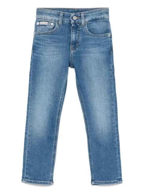 Calvin Klein Kids Calça jeans com patch de logo