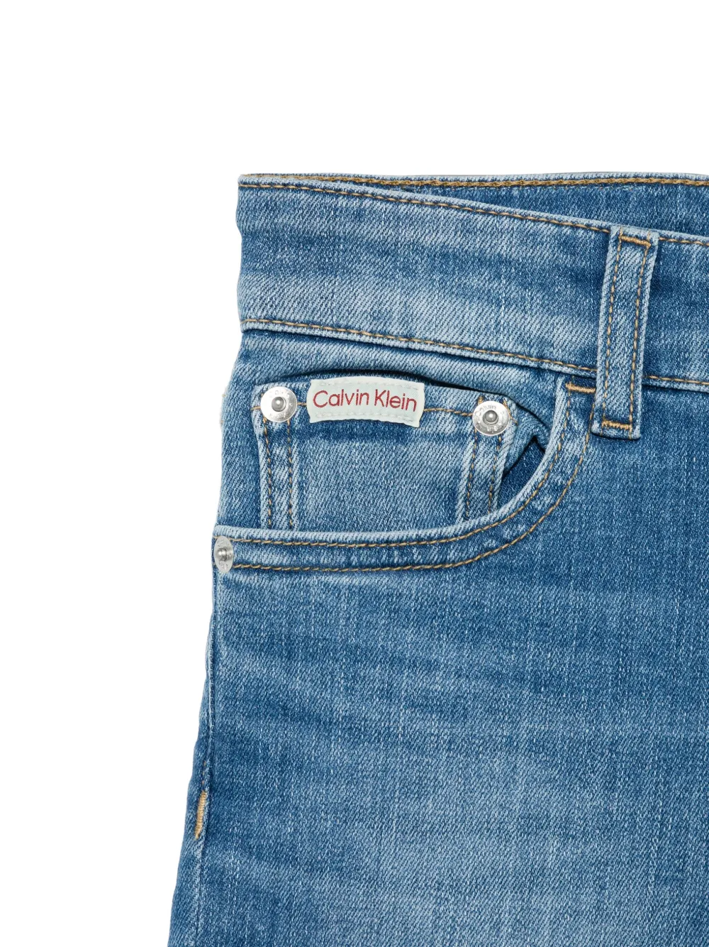Calvin Klein Kids Jeans met logopatch Blauw