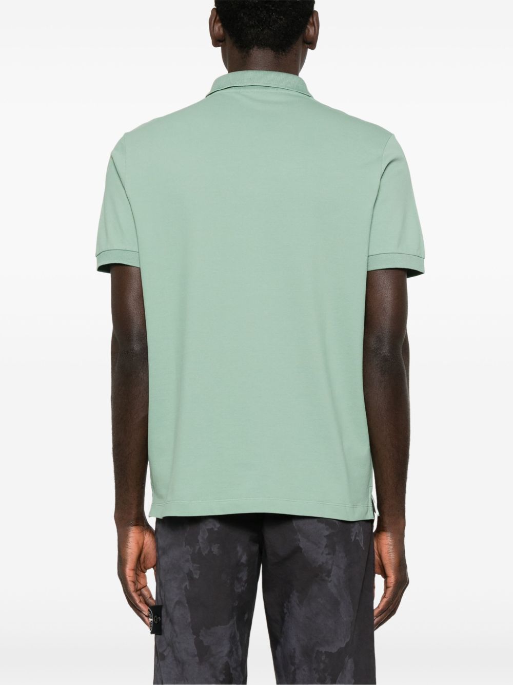 STONE ISLAND PIQUÉ-WEAVE POLO SHIRT