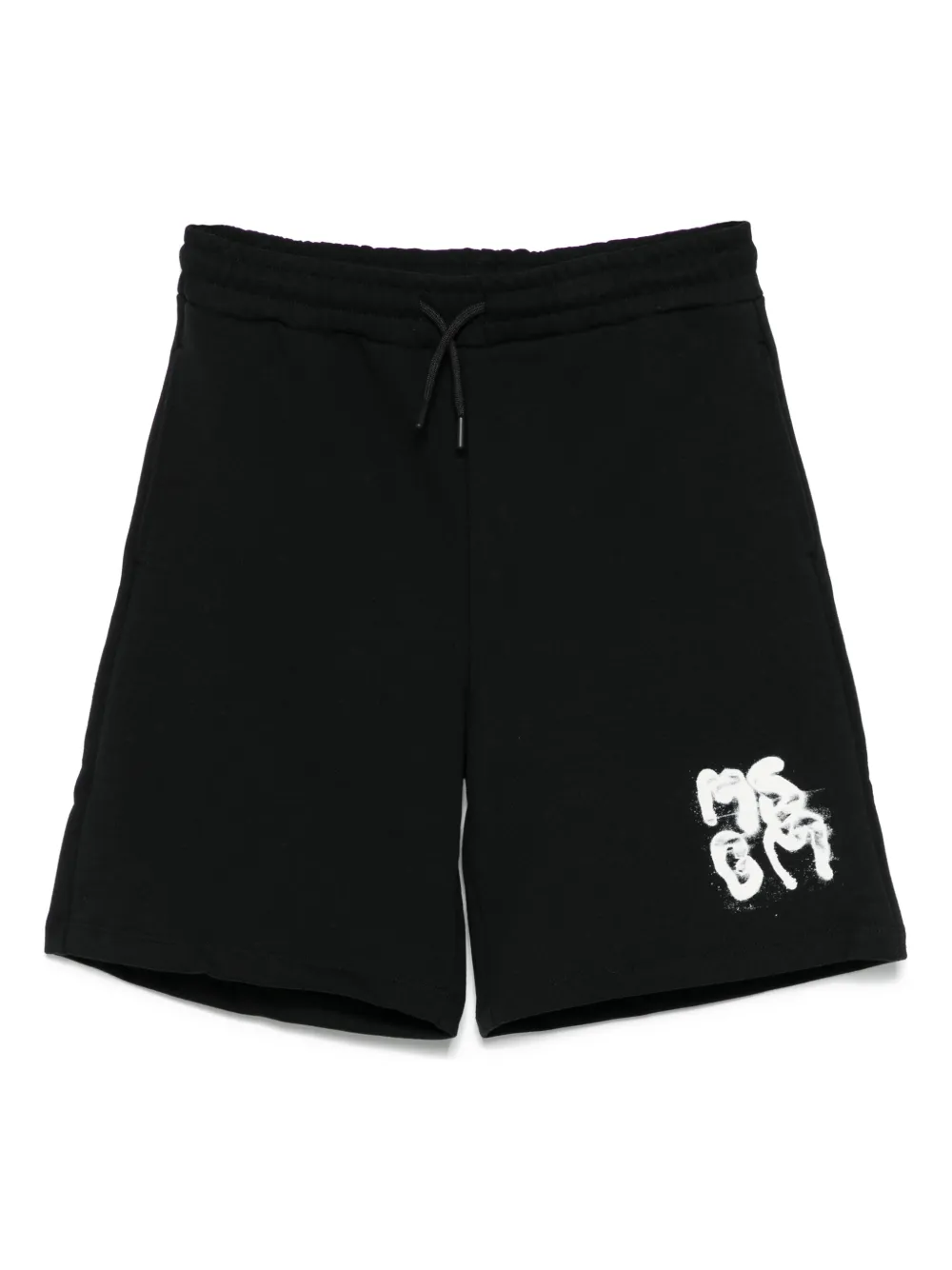 MSGM Kids Shorts met logoprint Zwart
