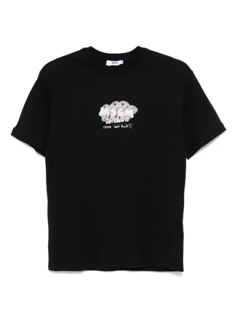 MSGM Kids playera con logo estampado