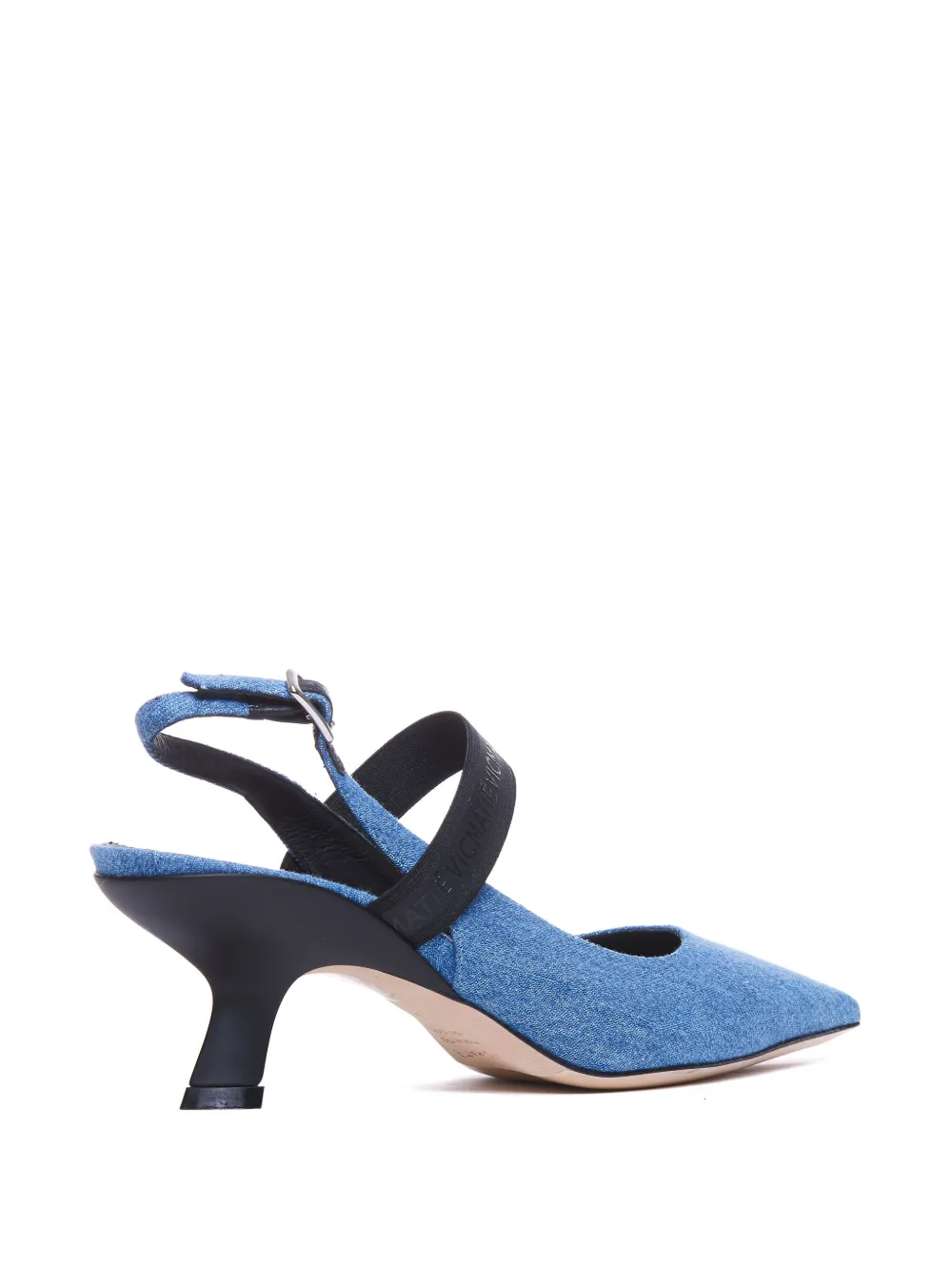 Vic Matie denim slingback pumps Blue