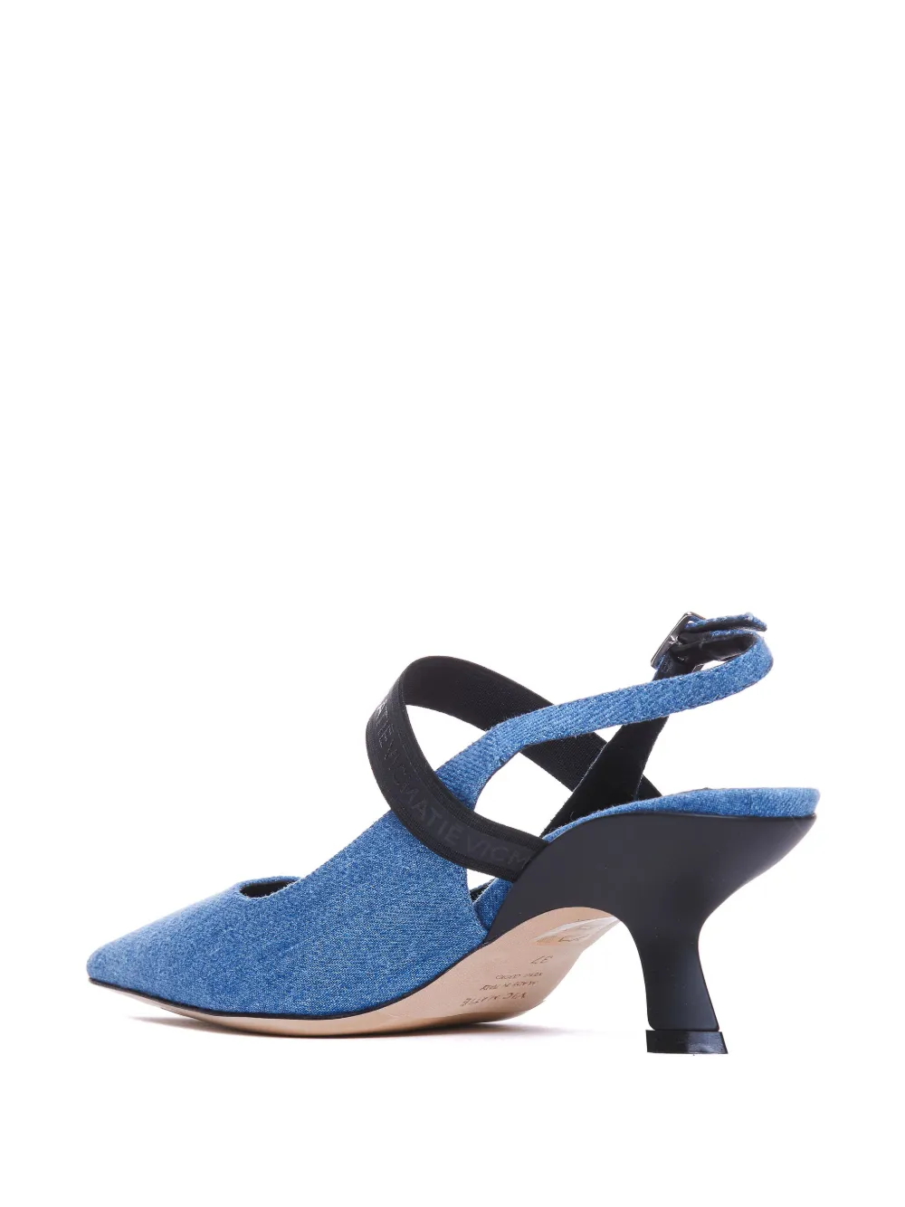 Vic Matie denim slingback pumps Blue