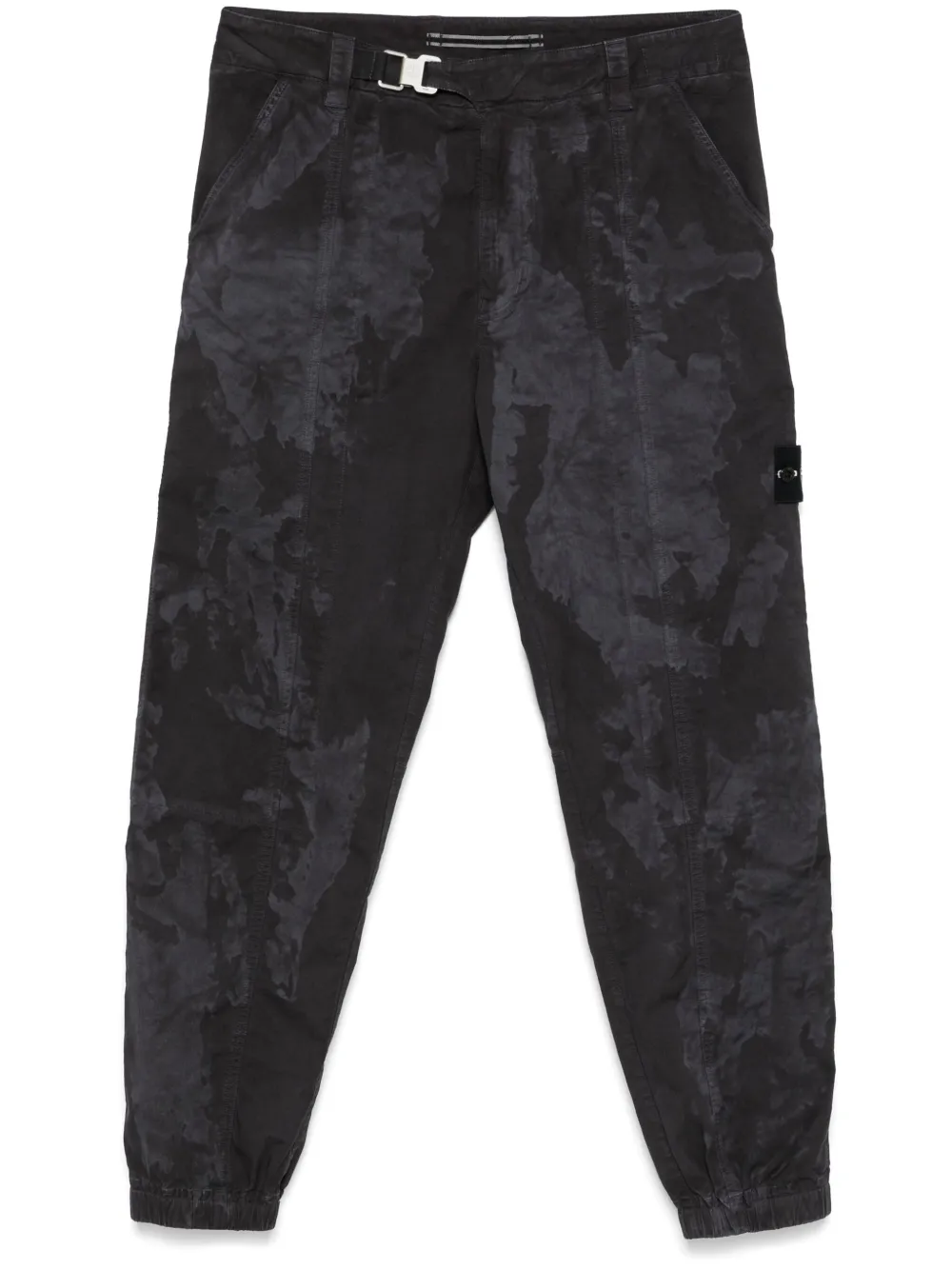 Stone Island Broek met camouflageprint Grijs