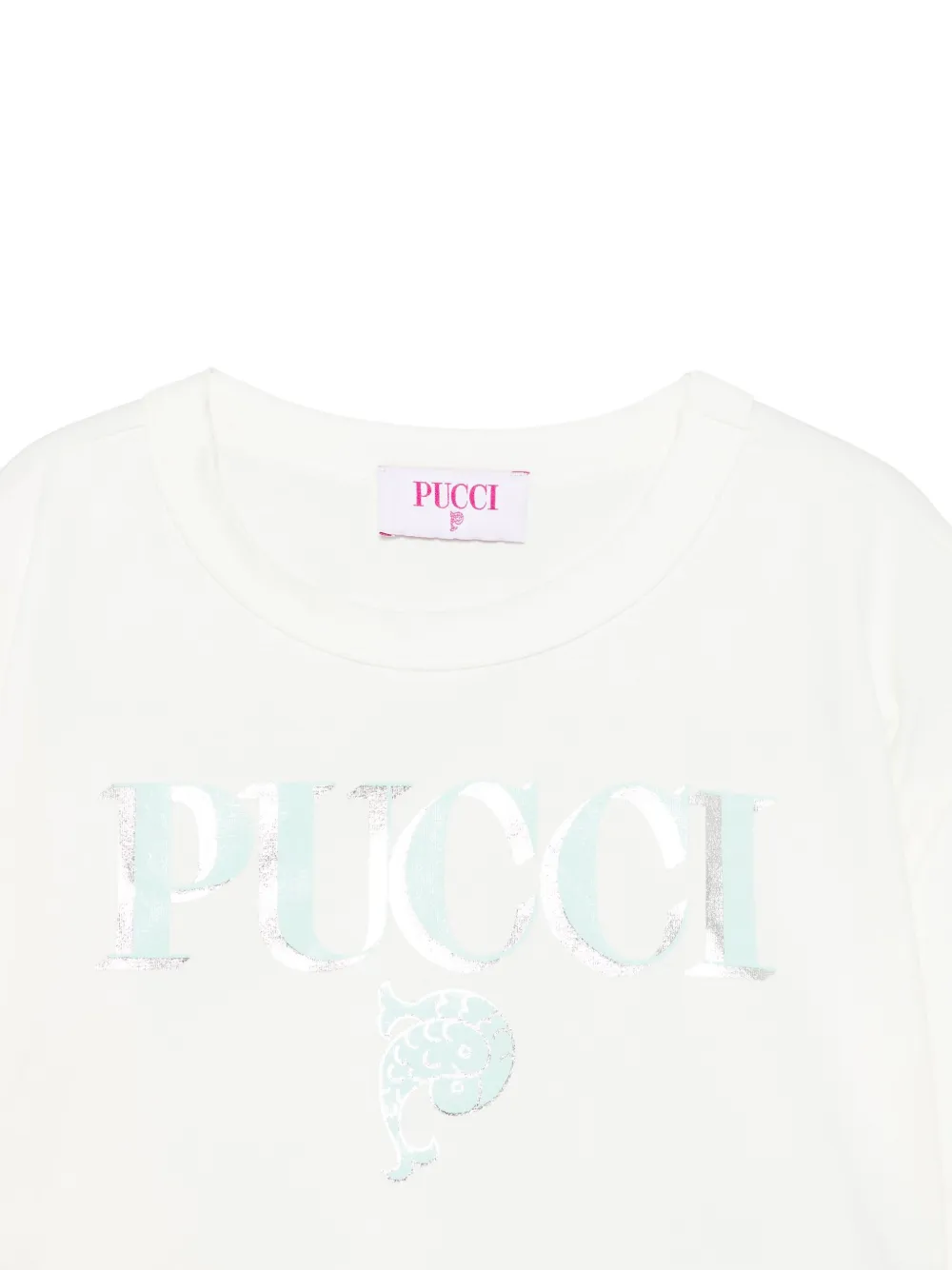 PUCCI Junior T-shirt met logoprint Wit