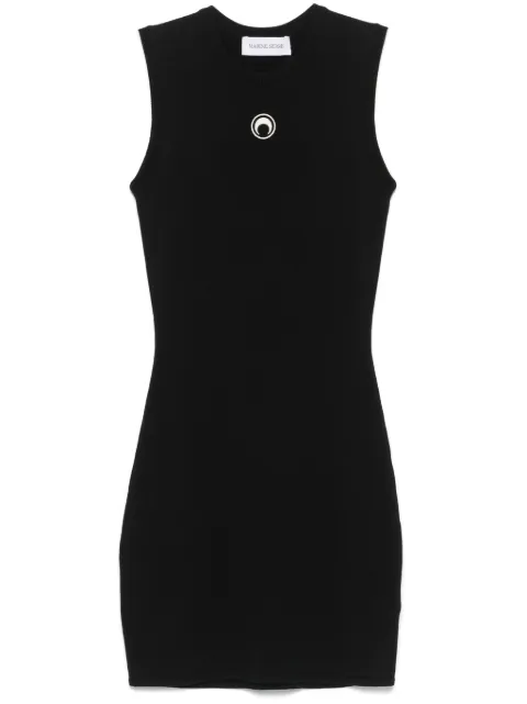 Marine Serre Crescent Moon-detail mini dress