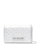 Love Moschino quilted cross body bag - Silver