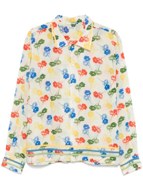 BODE flower-stamp shirt