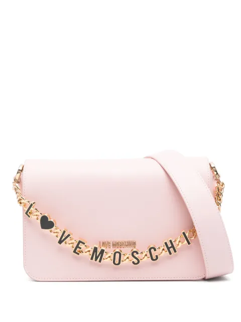 Love Moschino شنطة كروس بسلسلة شعار الماركة