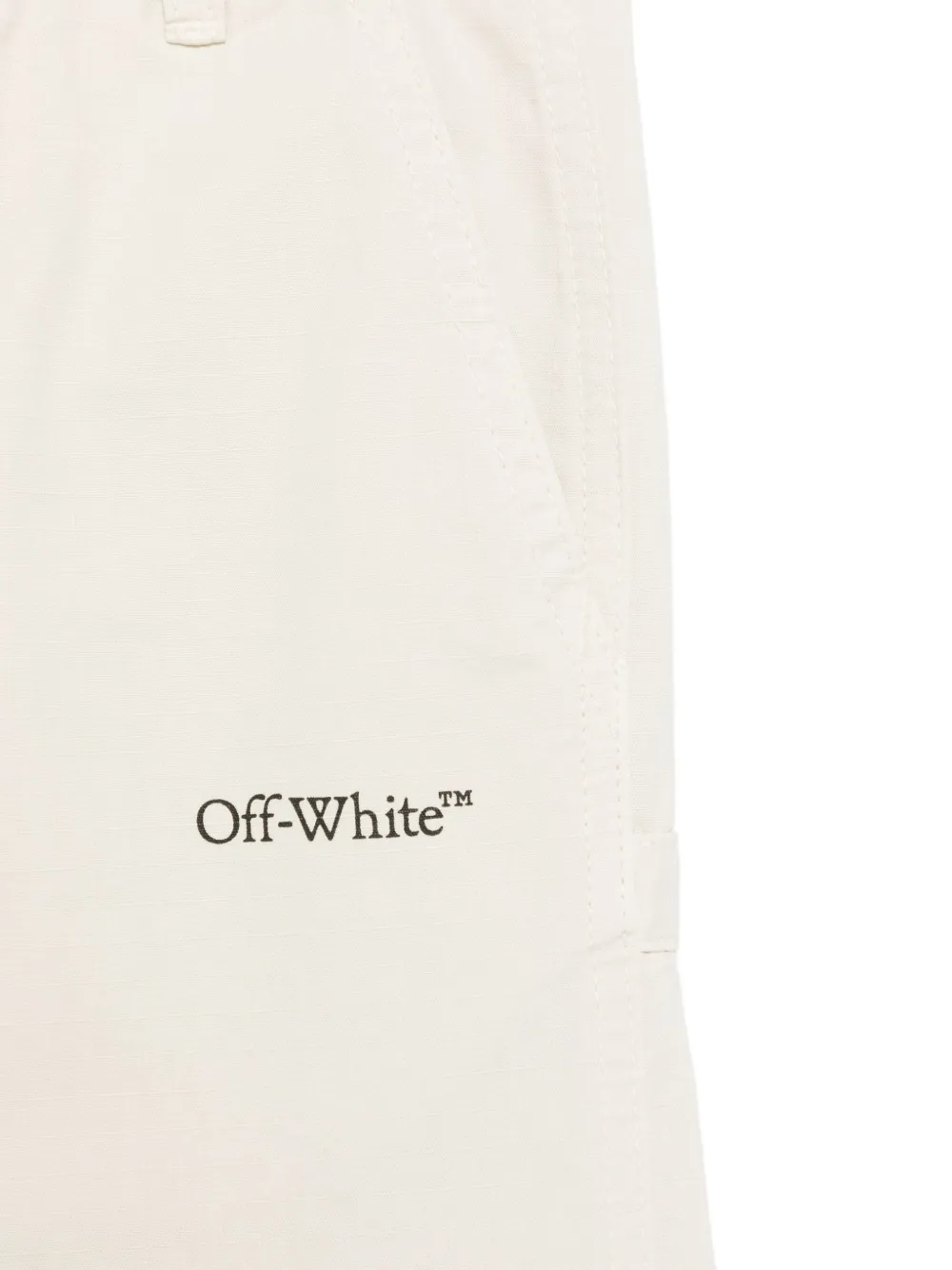 Off-White Kids Broek met logoprint Beige