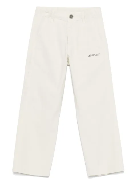 Off-White Kids logo-print trousers