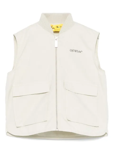 Off-White Kids logo-print vest