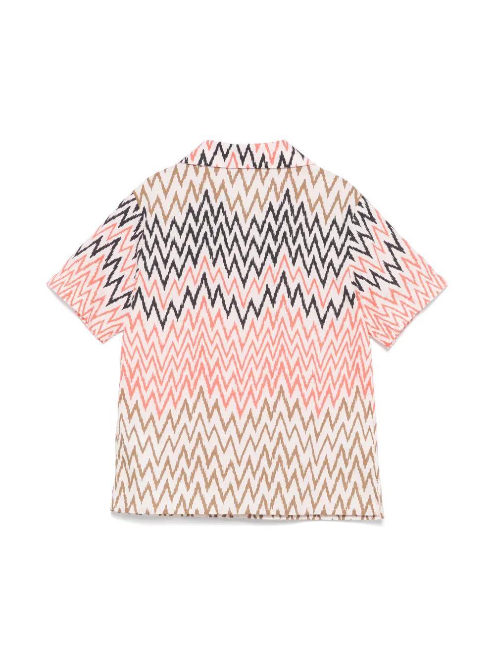 Missoni Kids Shirt met geborduurd logo - Roze