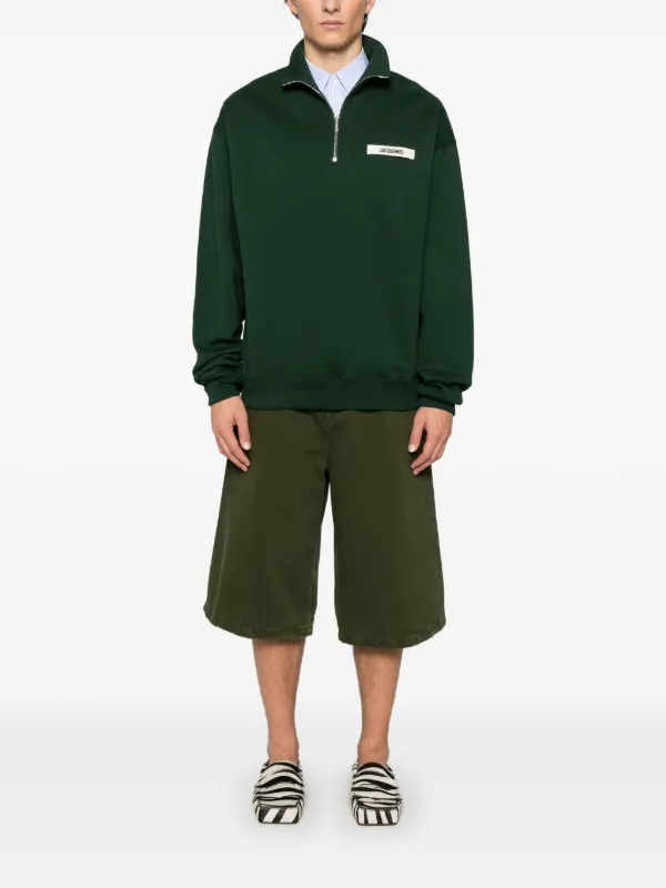 Jacquemus The Gros Grain Sweatshirt | Green | FARFETCH