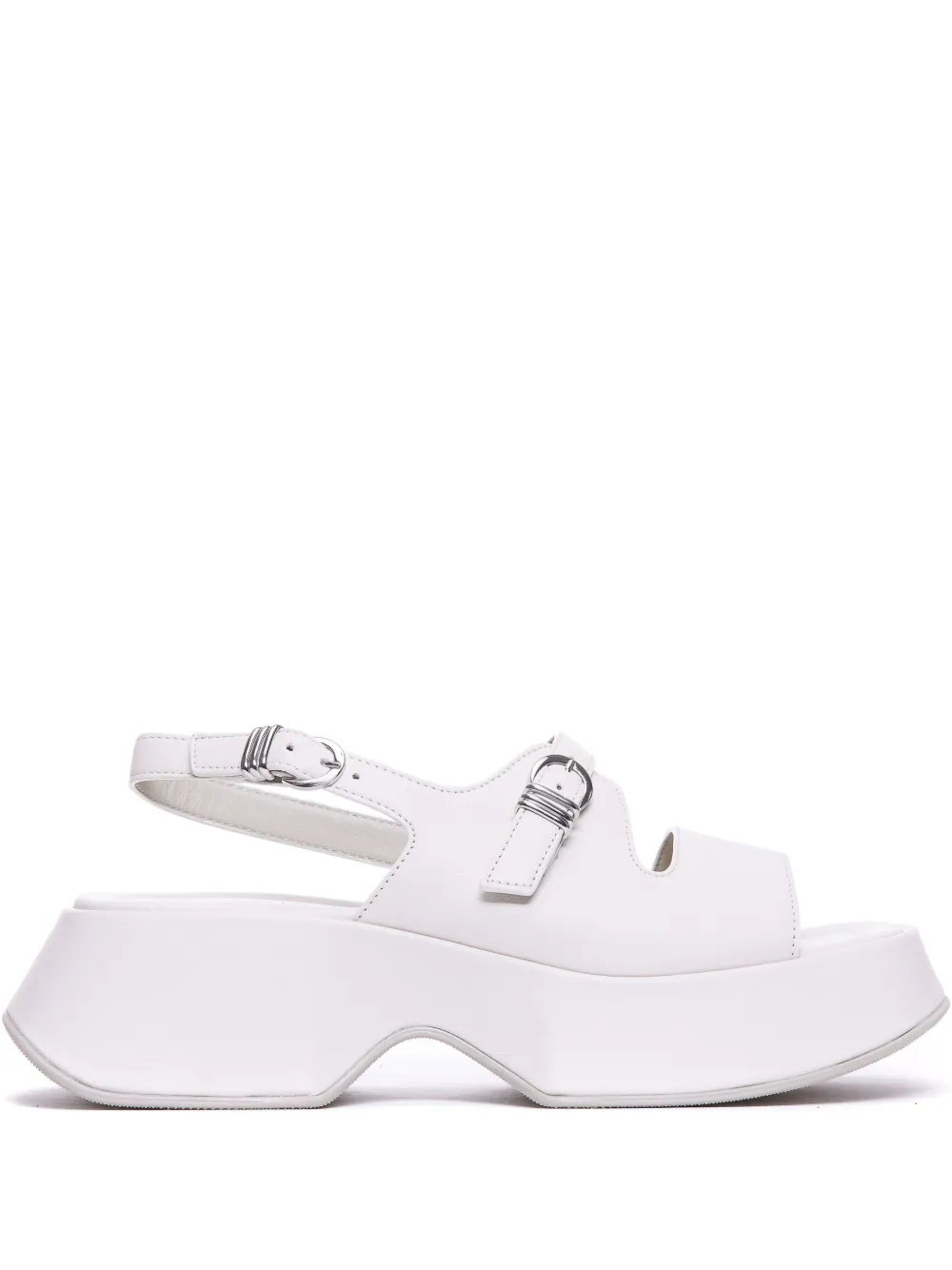 Vic Matie 60mm leather sandals White