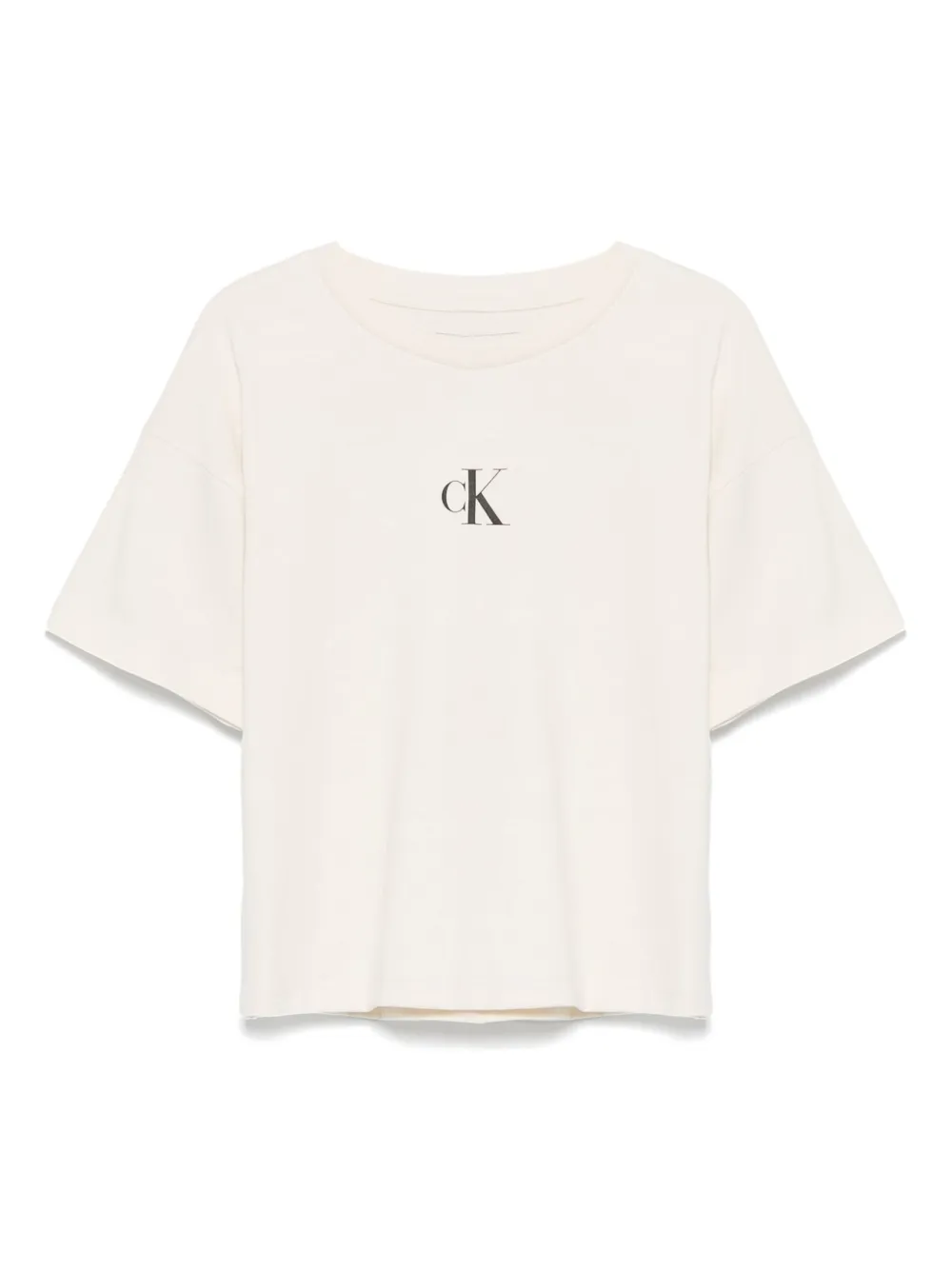 Calvin Klein Kids T-shirt met logoprint Beige