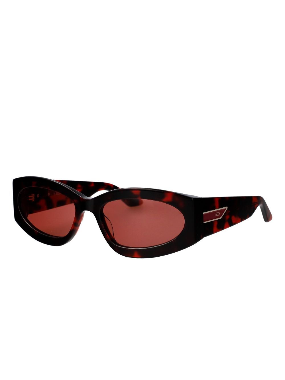 GCDS geometric-frame sunglasses - Rood