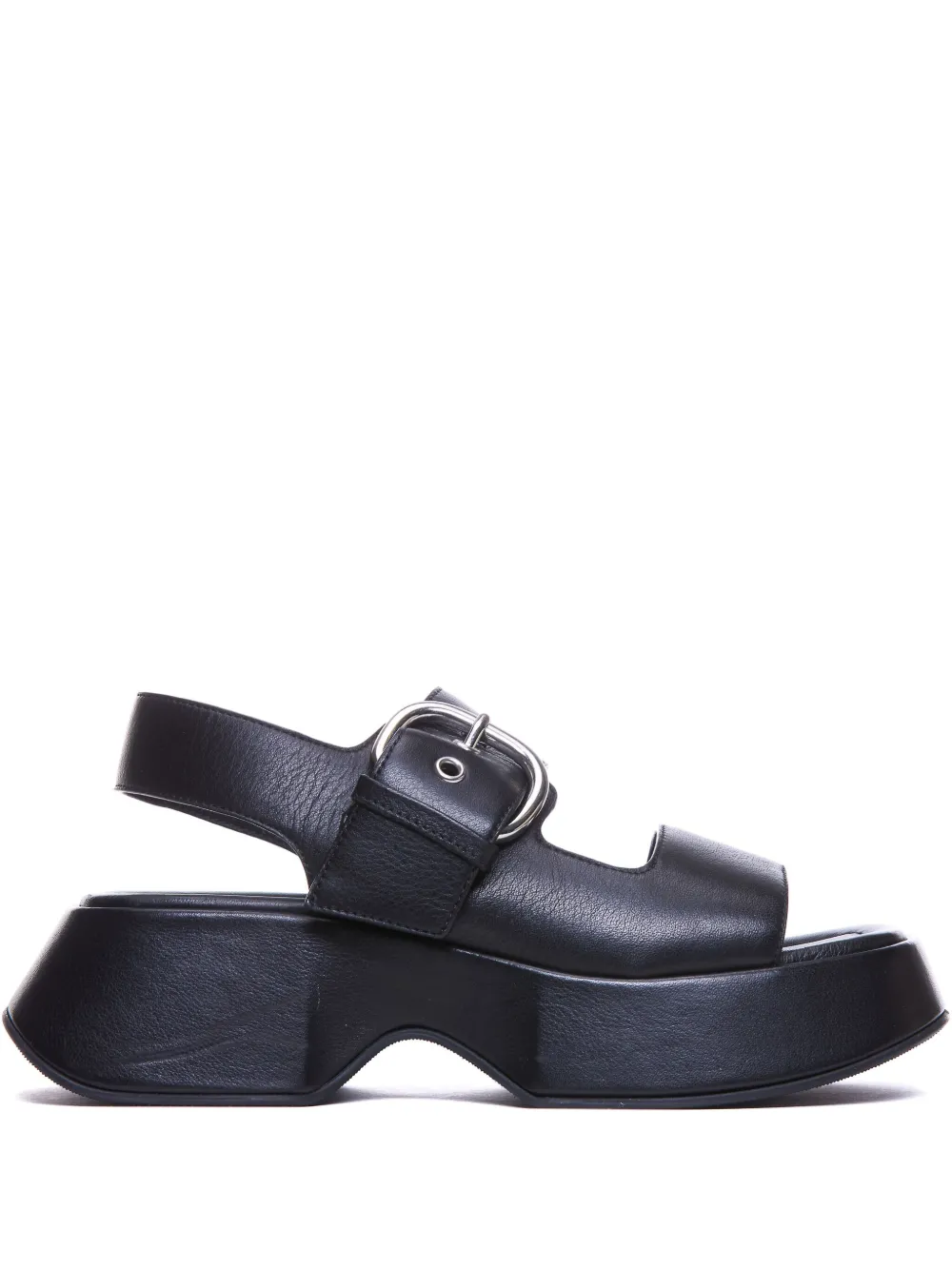 Vic Matie 40mm leather sandals Black