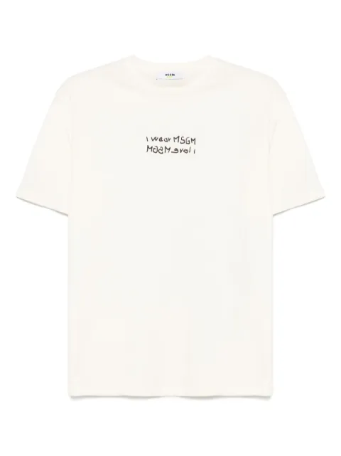 MSGM Kids logo-print T-shirt     