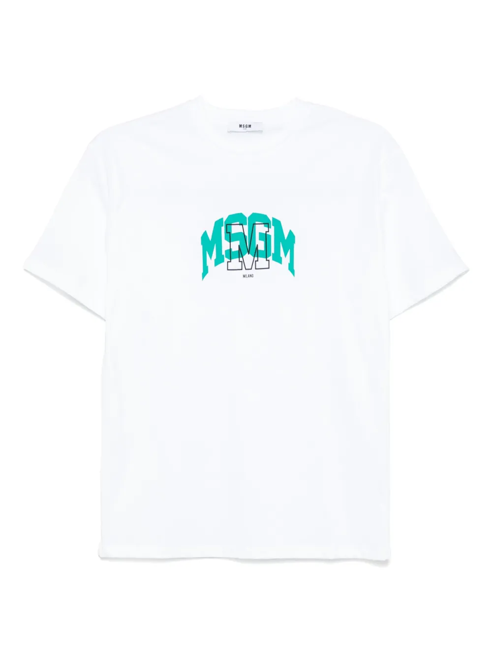 MSGM Kids playera con logo estampado | blanco | Image 1