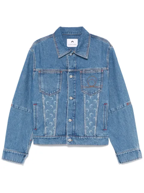 Marine Serre moon-laser denim jacket