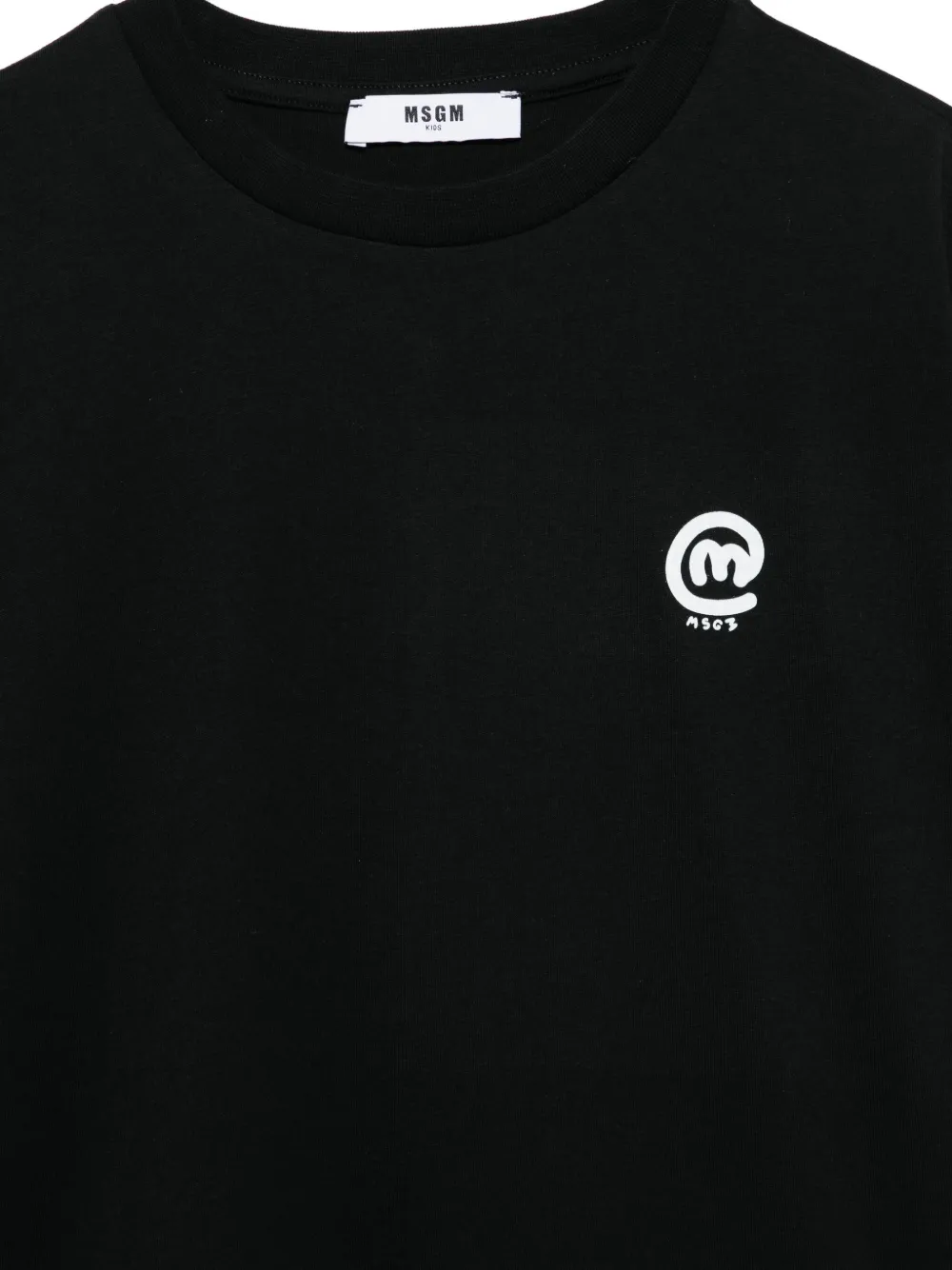 MSGM Kids T-shirt met logoprint Zwart