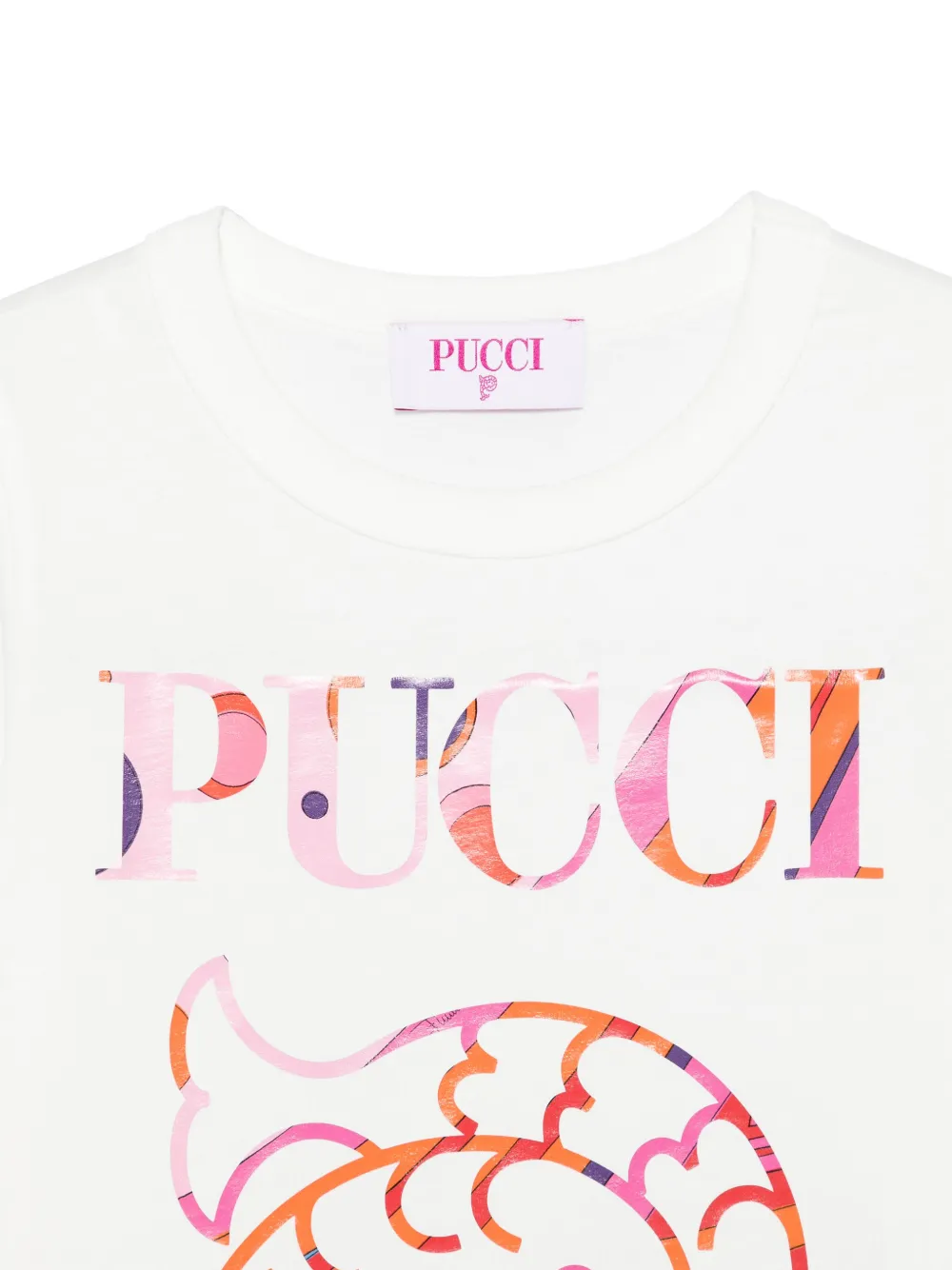 PUCCI Junior T-shirt met logoprint Wit