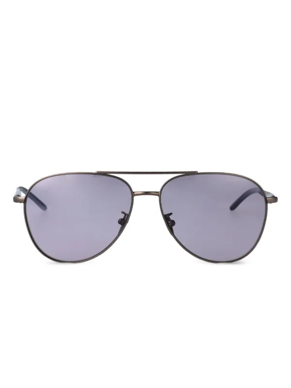 Giorgio Armani Navigator-frame Sunglasses in Silver