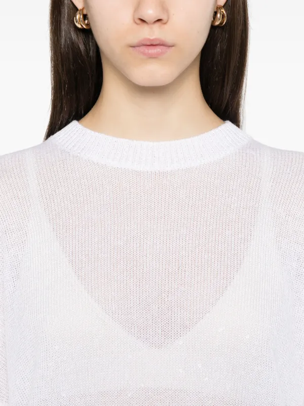 Brunello Cucinelli スパンコール セーター | ホワイト | FARFETCH JP