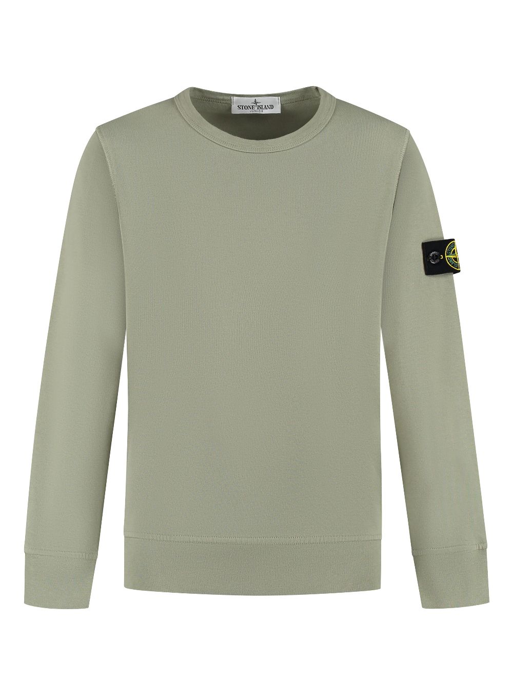 Stone Island Junior Sweater met Compass-logopatch Groen