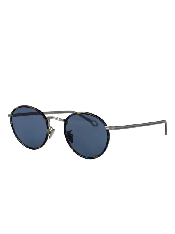 Giorgio Armani ラウンド型サングラス Giorgio Armani ラウンドフレーム サングラス | ブラック