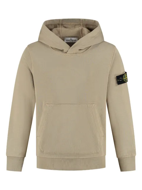 Stone Island Junior compass-badge hoodie
