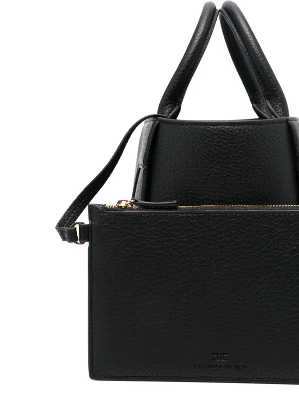 Elisabetta Franchi Monogram Tote Bag | Black | FARFETCH
