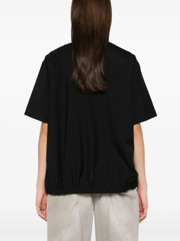 sacai 22-02848M COTTON WEATHER SHIRTサイズ3 sacai: White 'S' Cotton Jersey T-shirt | SSENSE