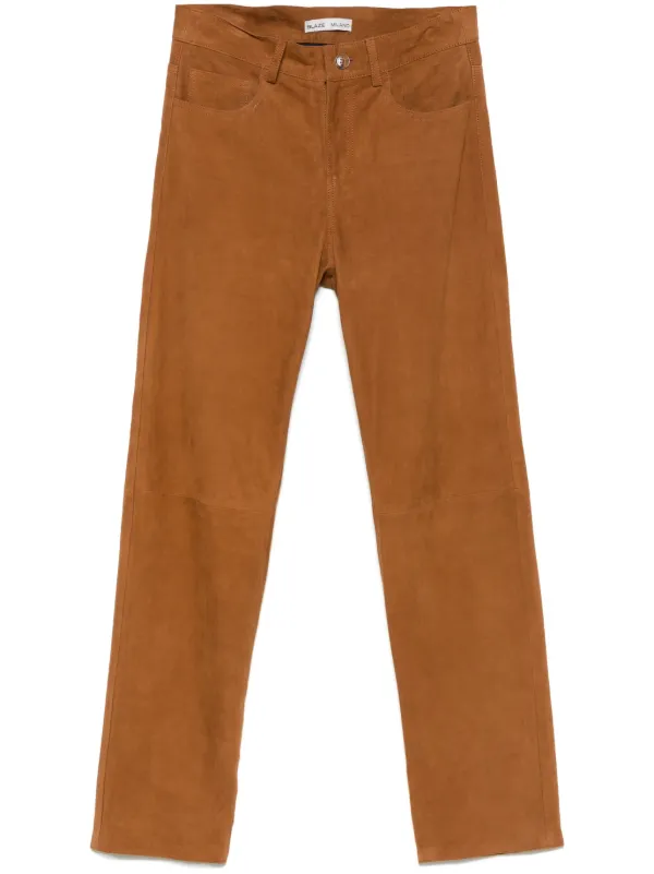 BLAZÉ Milano Paso Trousers in Brown