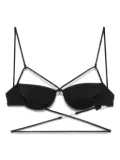 Jacquemus Le Haut De Maillot Signature bikini top - Black