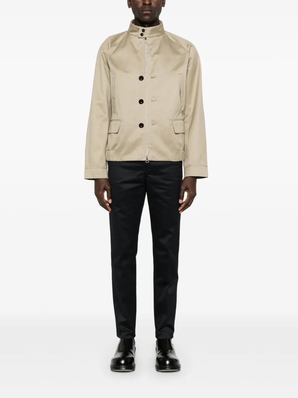 sacai Katoenen chino jack - Beige