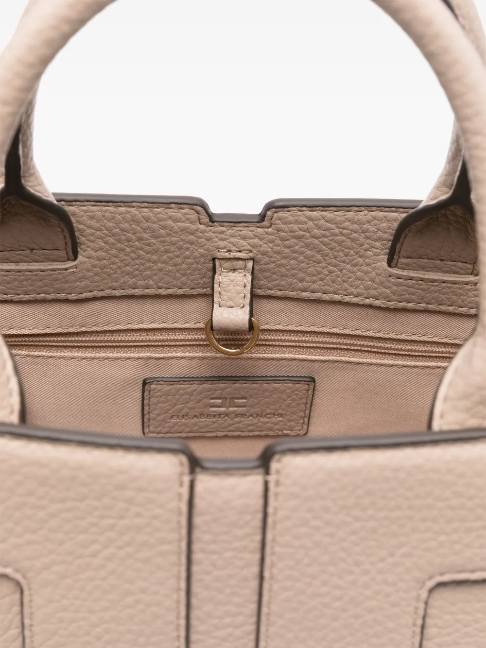 ELISABETTA FRANCHI PEBBLED-TEXTURE TOTE BAG