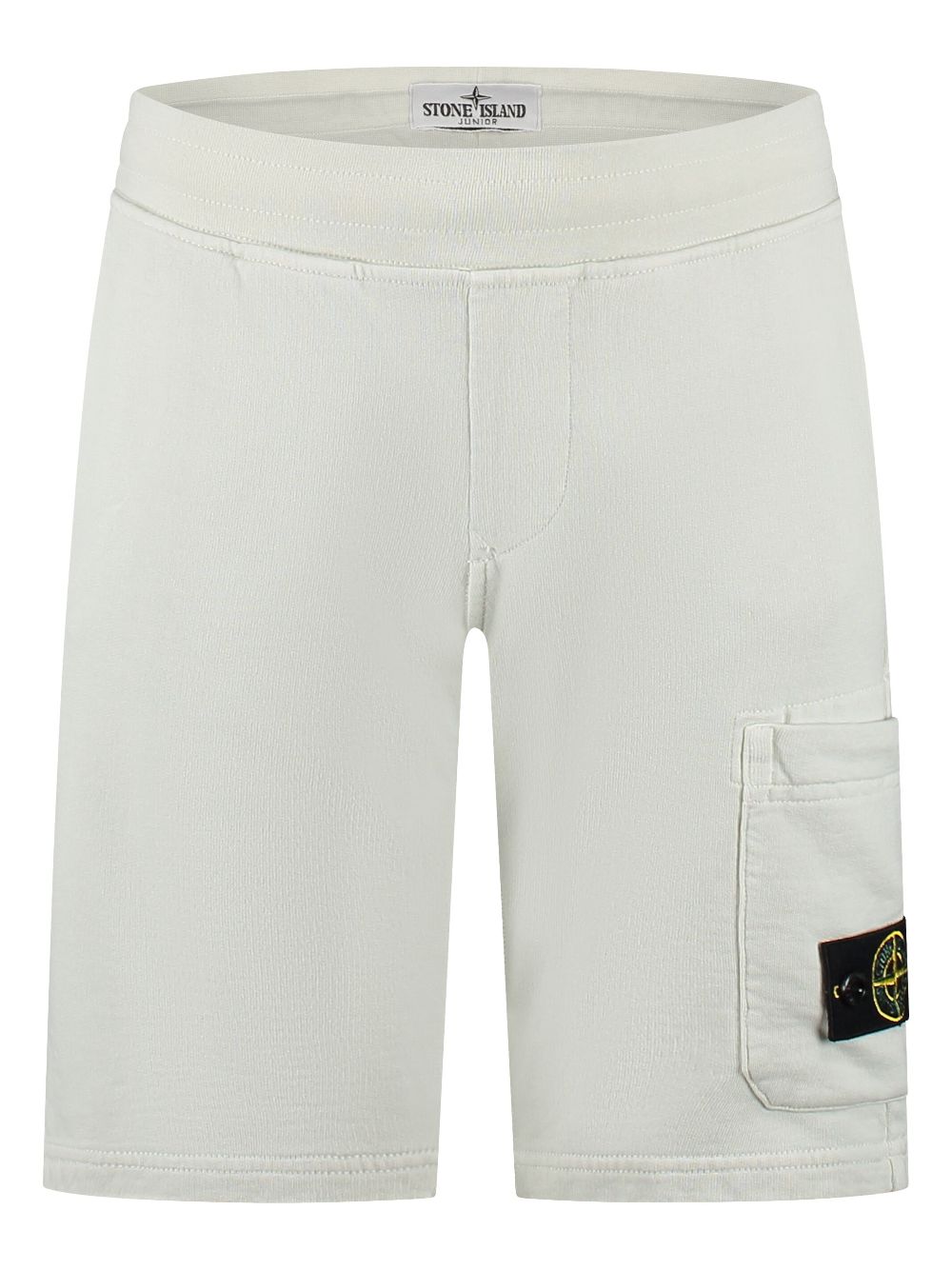 Stone Island Junior compass-badge shorts - Neutrals