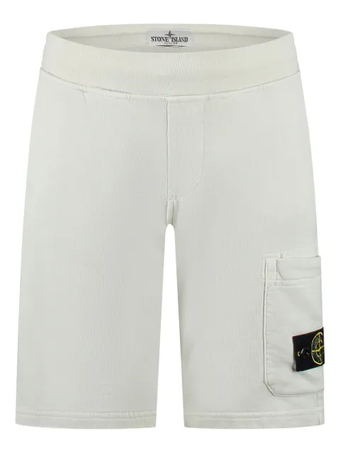 Stone Island Junior compass-badge shorts 