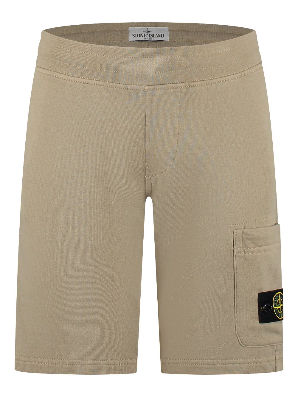 Stone Island Junior compass-badge shorts - Neutrals