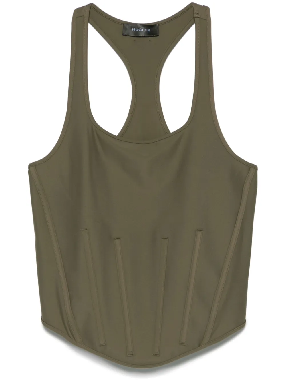 corseted tank top