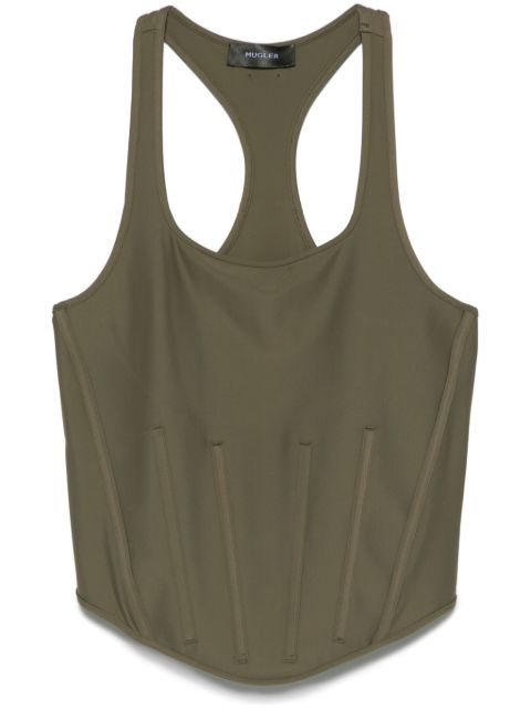 Mugler corseted tank top