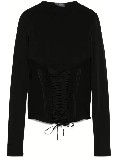 Haut à détail de laçage - Mugler - Modalova
