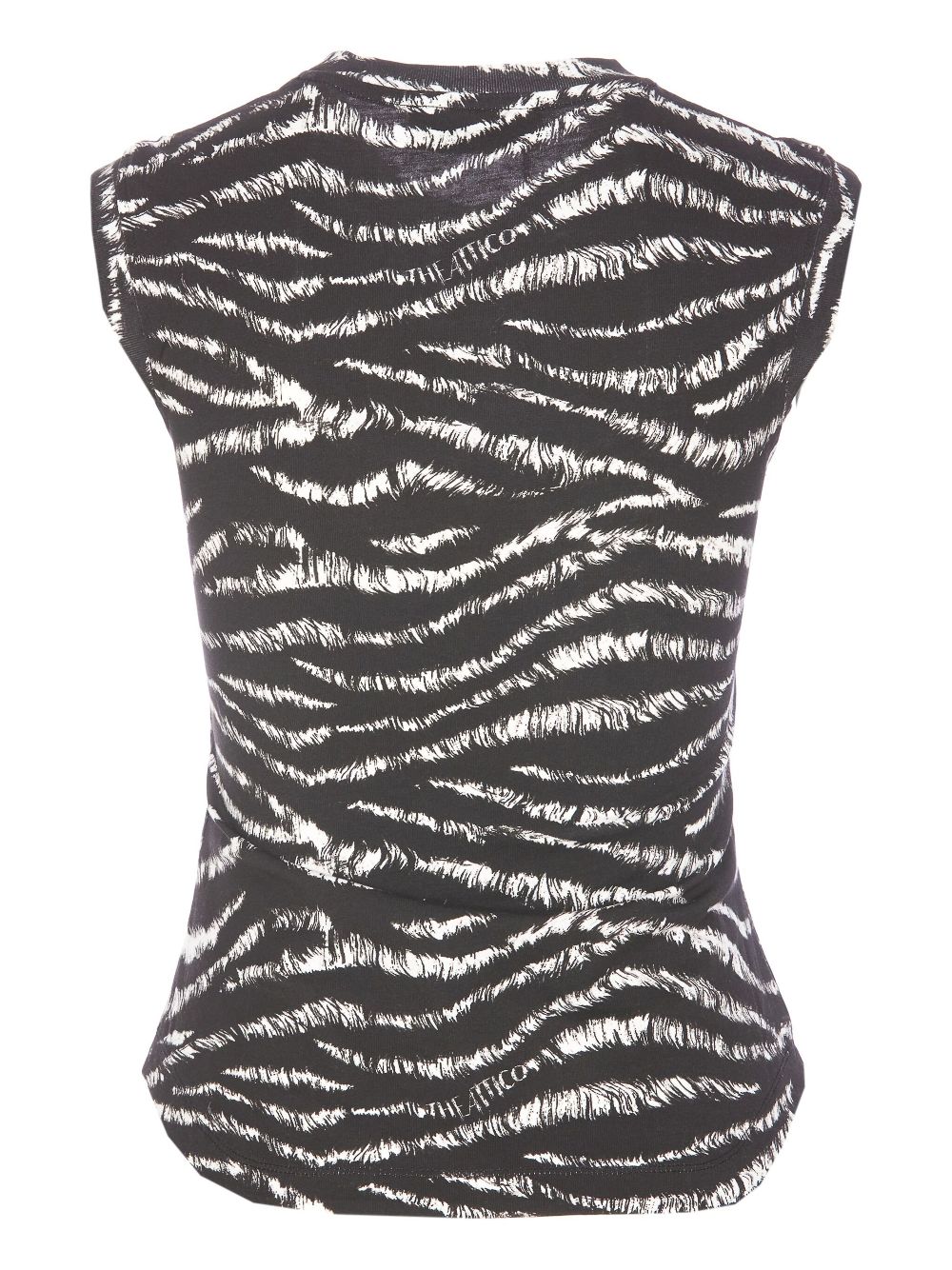 The Attico zebra-print top - Black