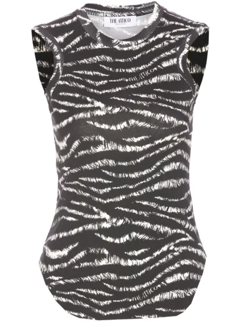 The Attico zebra-print top 