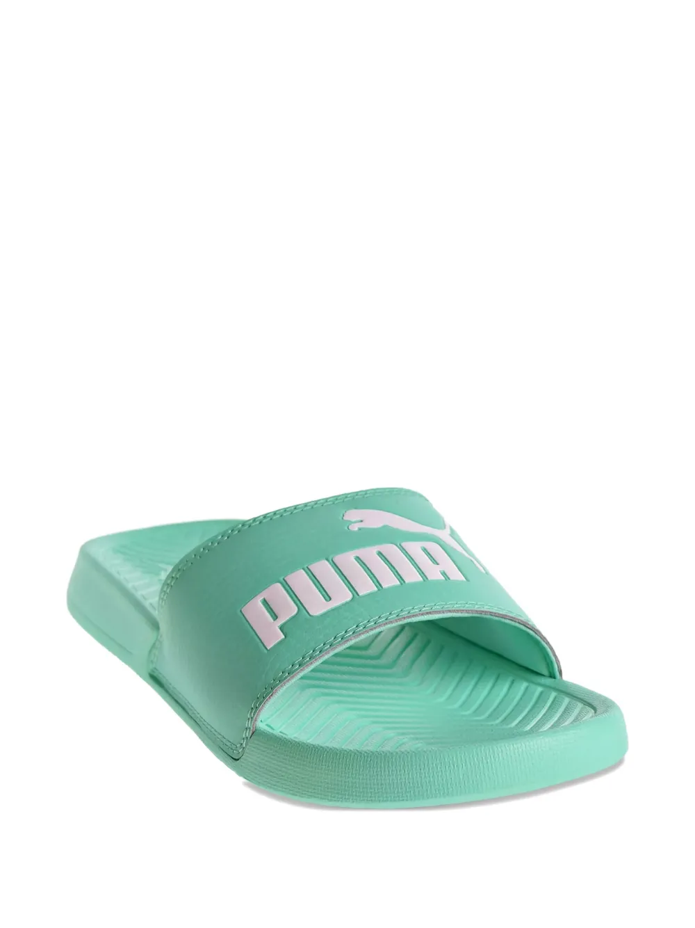 Puma Popcat "biscay Green" Slides In Green