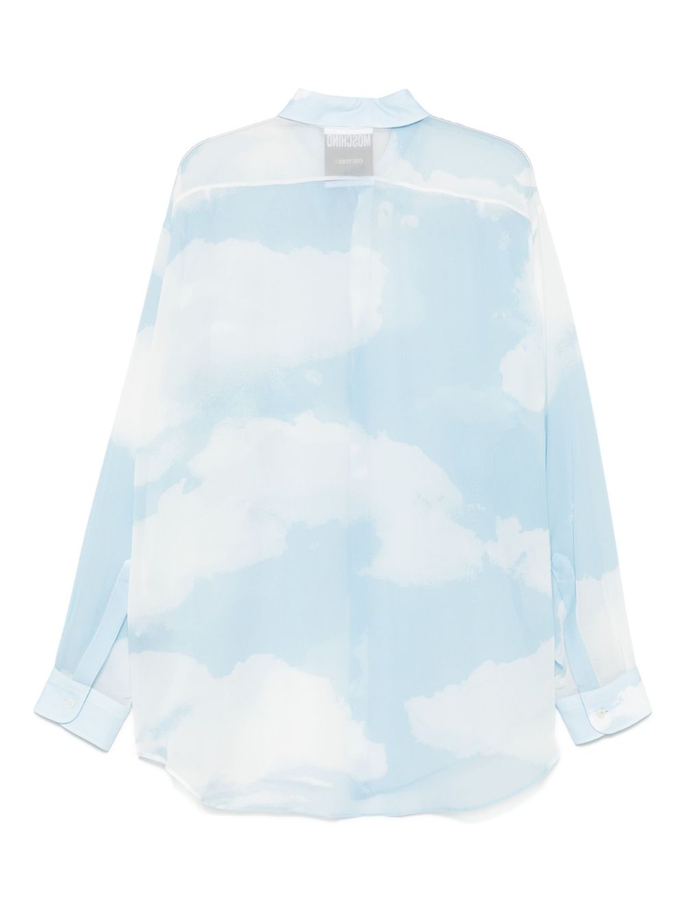 Moschino Overhemd met wolkenprint - Blauw