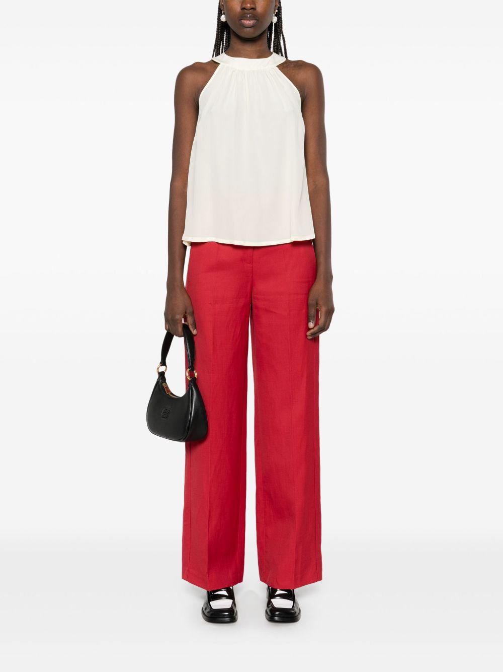 Loulou Studio Primo broek - Rood